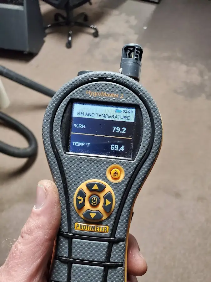 Moisture meter humidity assessment for Fire & Smoke Damage Restoration in Brunswick